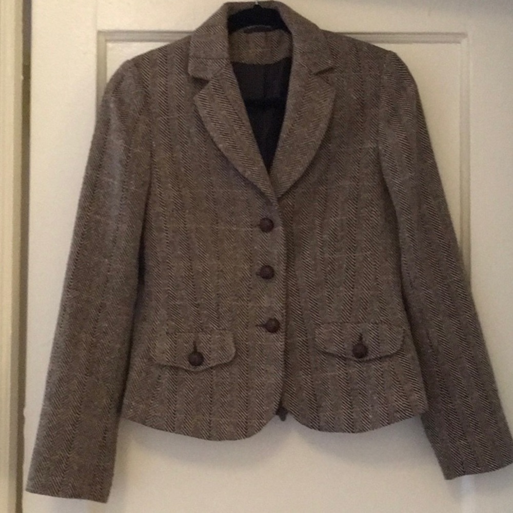 Vintage Wool Herringbone Jacket